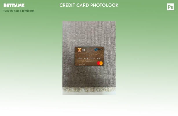 Модерен стил на Доминиканската Република Banco BID мастер карта photolook преден